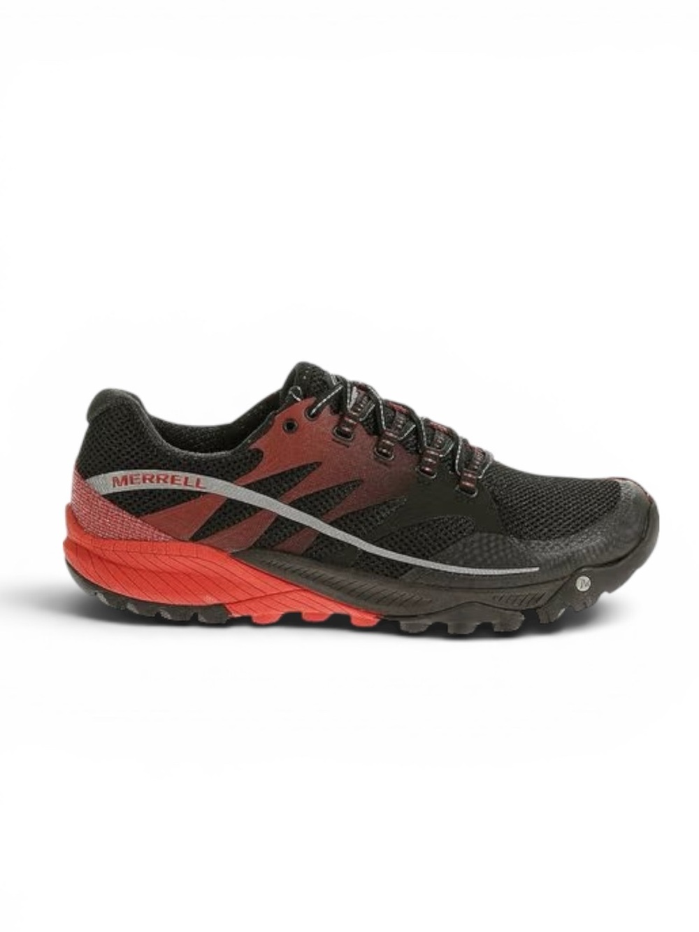 Merrell All Out Charge Trail Running Shoes Black Red Sneakers Size 11